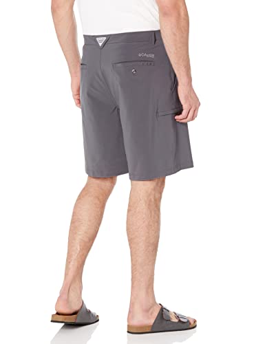 Columbia Men's Standard Grander Marlin II Offshore Short, City Grey, 34x10