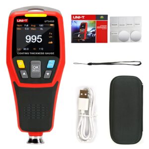 uni-t ut343d digital coating thickness gauge meter tester range 0 to 1250um with usb data function