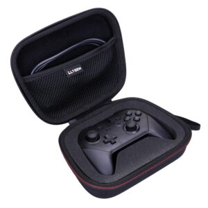 LTGEM Hard Case for Nintendo Switch Pro / Playstation DualSense / Xbox Controller - Travel Protective Carrying Case Bag, Case Only(Black+Black)