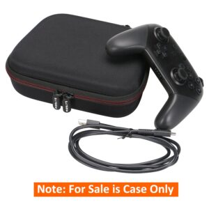 LTGEM Hard Case for Nintendo Switch Pro / Playstation DualSense / Xbox Controller - Travel Protective Carrying Case Bag, Case Only(Black+Black)