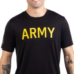 Ann Arbor T-shirt Co. Army Wicking PT Style Shirt | U.S. Military Performance Training Workout T-Shirt-(Poly,XL)