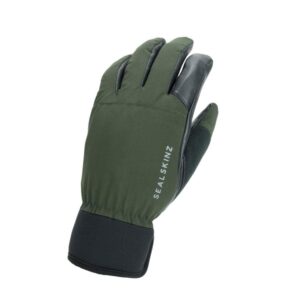 sealskinz unisex waterproof all weather hunting glove, olive green/black, xx-large