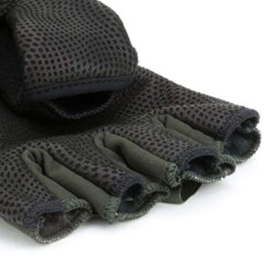 SEALSKINZ Unisex Windproof Cold Weather Convertible Mitt, Olive Green/Black, Small