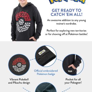 Pokémon Hoodie For Boys With Pokeball Design | Pikachu Kids Hoodies Size 8 Multicolored