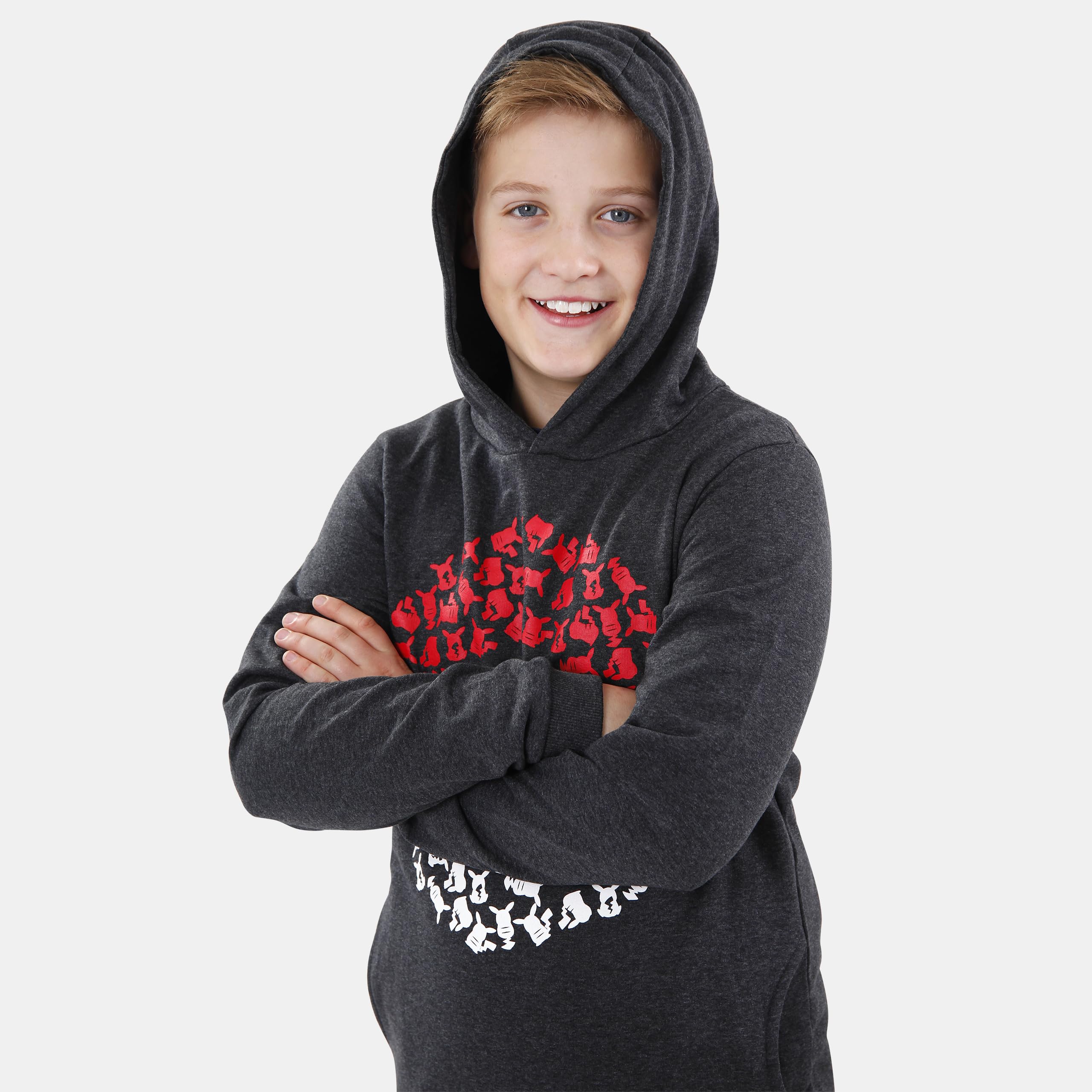 Pokémon Hoodie For Boys With Pokeball Design | Pikachu Kids Hoodies Size 8 Multicolored