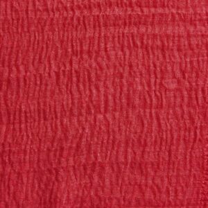 XRDSS Summer Cotton Blend Crinkle Vintage Soft Scarf with Fringed Edges 35" × 70" (Red)