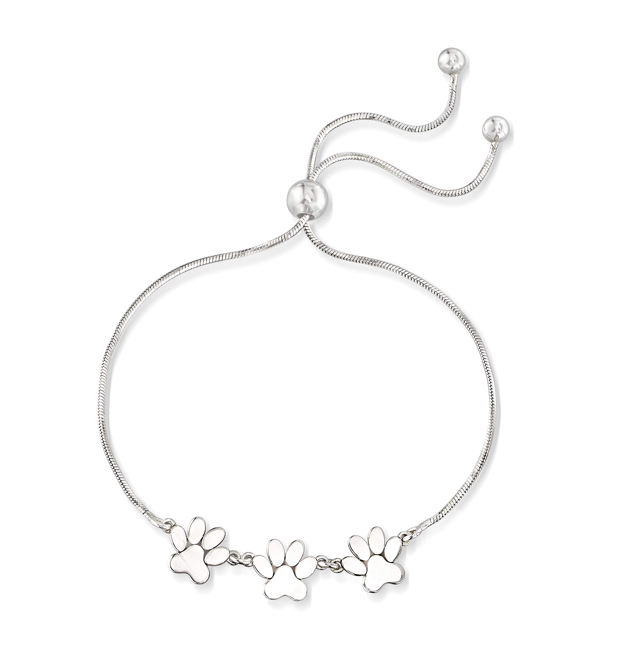 Ross-Simons Paw Print Bolo Bracelet