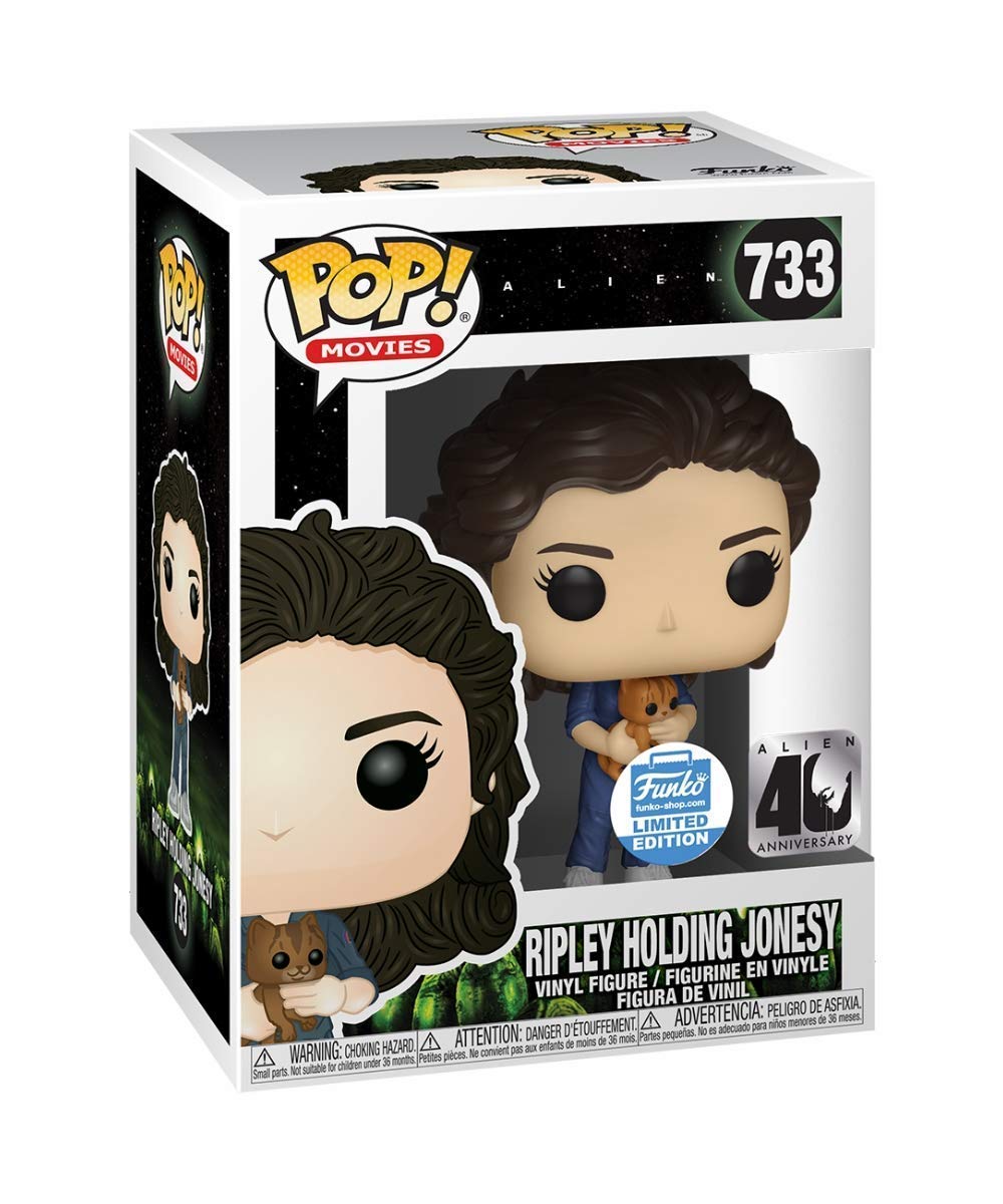 Funko Pop Movies: Alien - Ripley Holding Jonesy Alien 40th Anniversary Limited Edition Figurine