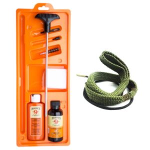 9mm kit with cleaner, oil, rod, brush, patches plus cleaning snake