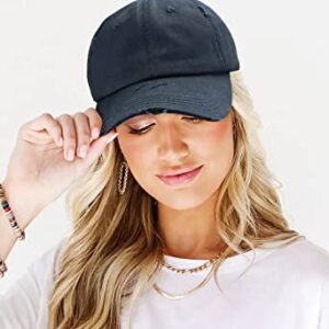 Eohak Ponytail Baseball Hat Distressed Retro Washed Womens Twill