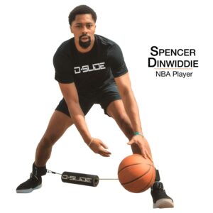 The Official D-Slide Basketball Training Equipment aids in Perfecting The Defensive Slide | Develops lateral Quickness Including Shooting and Dribbling Skills.