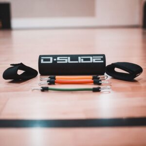 The Official D-Slide Basketball Training Equipment aids in Perfecting The Defensive Slide | Develops lateral Quickness Including Shooting and Dribbling Skills.