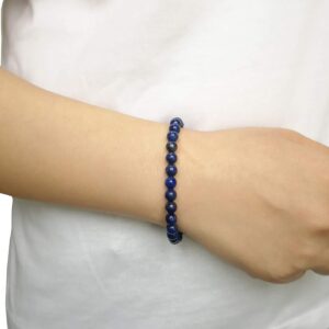 SOLINFOR 50th Birthday Gifts for Women - Lapis Lazuli Beads Bracelet - 50 Years Old Jewelry Gift Idea for Her