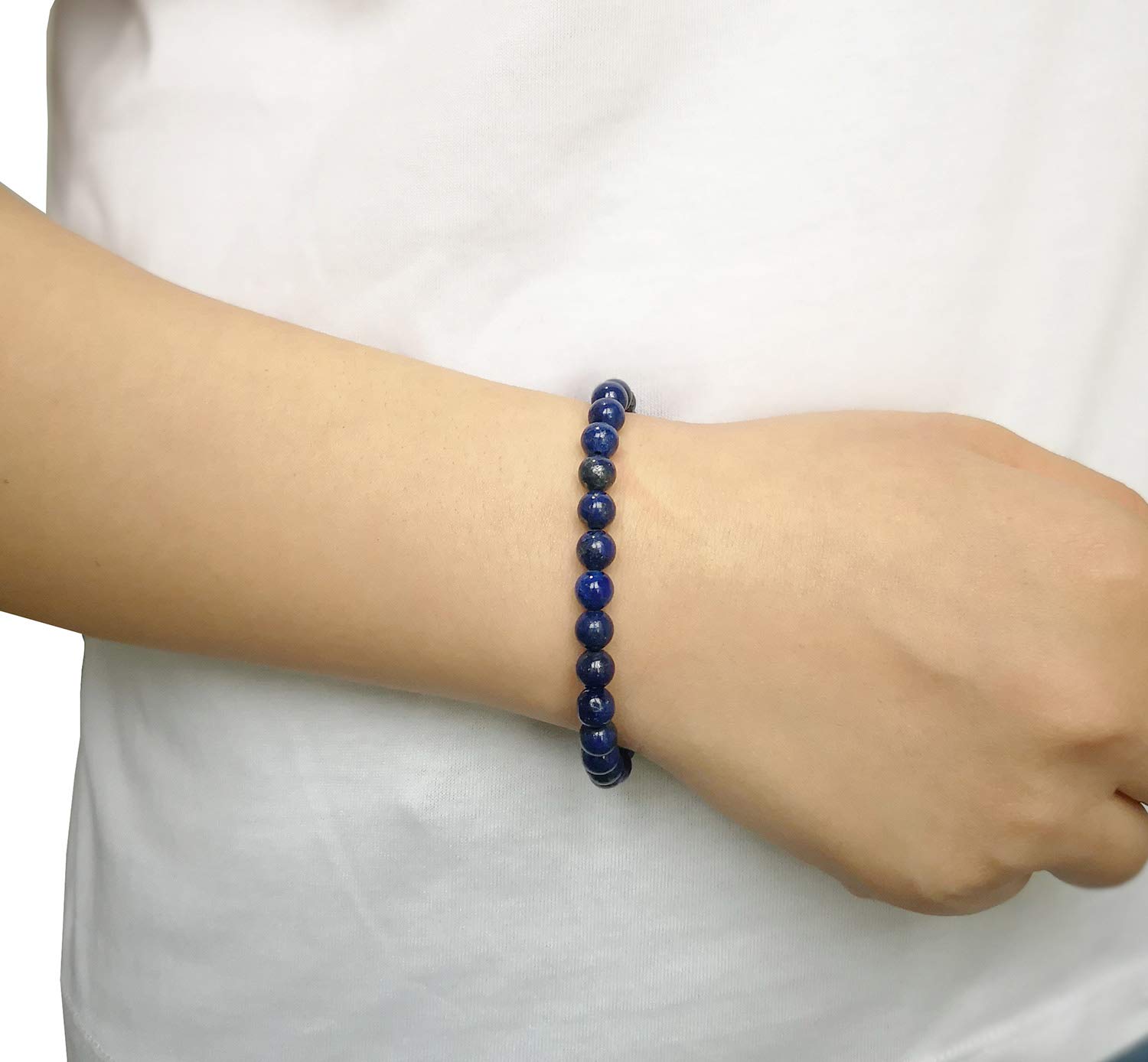 SOLINFOR 50th Birthday Gifts for Women - Lapis Lazuli Beads Bracelet - 50 Years Old Jewelry Gift Idea for Her