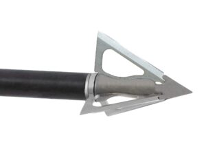 g5 striker v2 fixed 3-blade broadhead - archery hunting steel ferrule 100 grain 1.25" cutting diameter broadhead - crossbow version