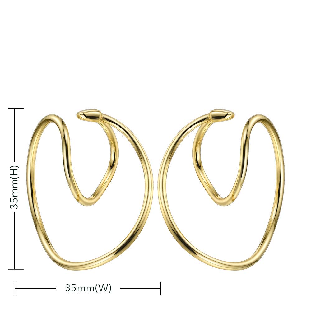 EF ENFASHION Trendy Geometric Line Elements Clip on Earrings Personalized Ear Cuffs for Women Teen Girls