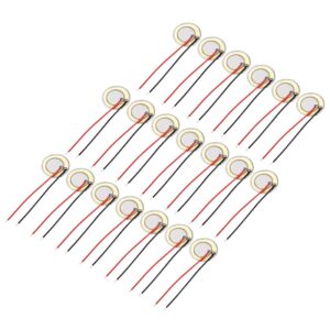 uxcell 20 pcs piezo discs 20mm acoustic pickup transducer microphone trigger element cbg guitar