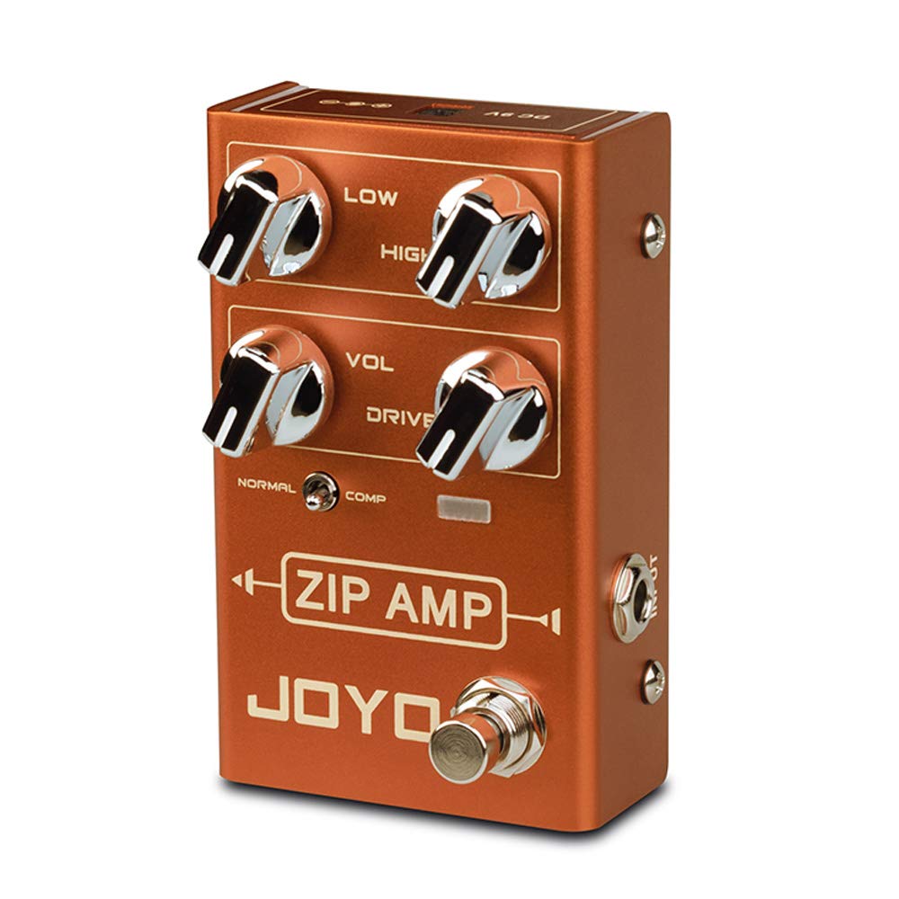 JOYO R-04 ZIP AMP Pedal Effect Strong Compression Overdrive Pedal Simulate Amplifier Effect Pedal for Electric Guitar True Bypass