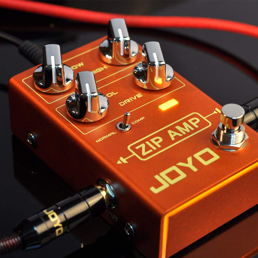 JOYO R-04 ZIP AMP Pedal Effect Strong Compression Overdrive Pedal Simulate Amplifier Effect Pedal for Electric Guitar True Bypass