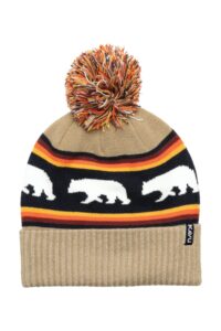 kavu herschel cuffed beanie hat - keep your head and ears warm in style - snow bear