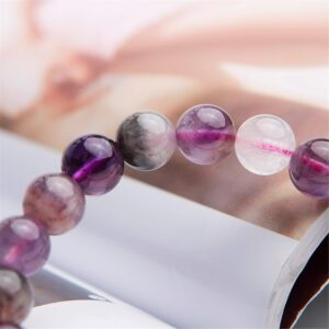 DUOVEKT 8mm Natural Colorful Auralite 23 Canada Gemstone Round Beads Reiki Bracelet AAAA