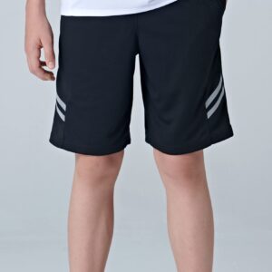 5 Pack Big Boys Youth Athletic Mesh Basketball Shorts with Pockets Quick Dry Activewear (Set 2, Large)