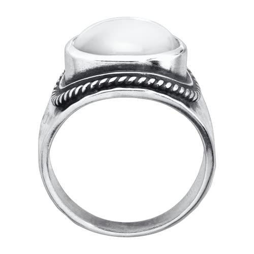 Silpada 'Pearlized' Natural Mother-of-Pearl Ring in Sterling Silver, Size 9