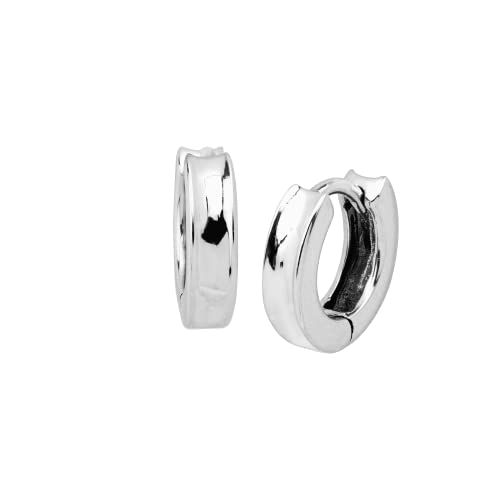 Silpada 'Soleil Concave' Huggie Hoop Earrings in Sterling Silver