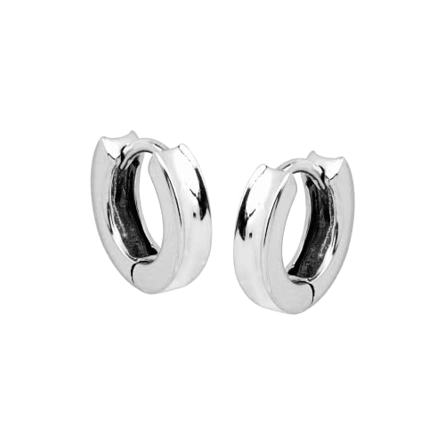 Silpada 'Soleil Concave' Huggie Hoop Earrings in Sterling Silver