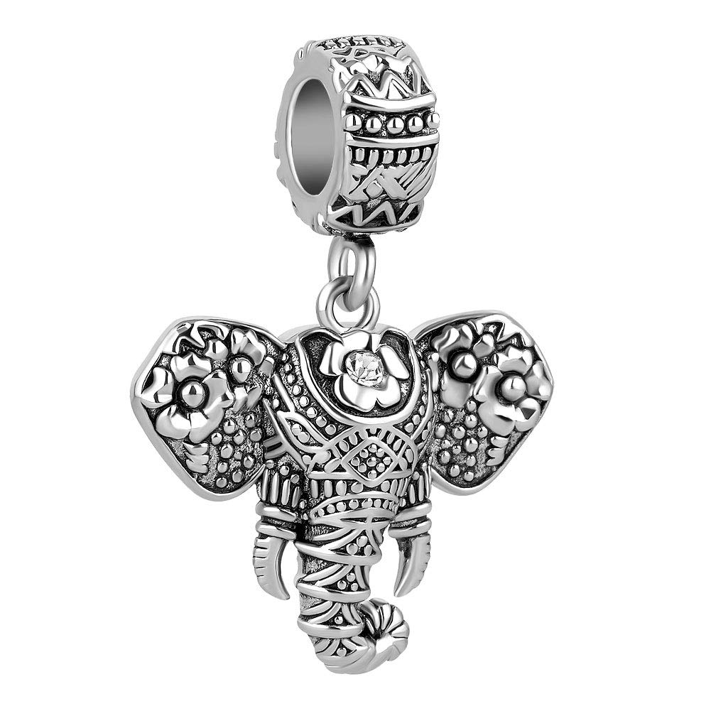 CharmSStory Elephant Charms Dangle Beads Charm For Bracelets (Elephant)