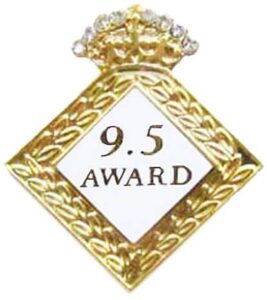 snowflake designs 9.5 award gymnastics pin -#1699