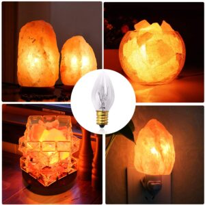 Betus [Original Replacement Long Lasting 15 Watt Dimmable E12 Socket Incandescent Candelabra Salt Lamp Bulb - Value Pack of 6(Warm Light)