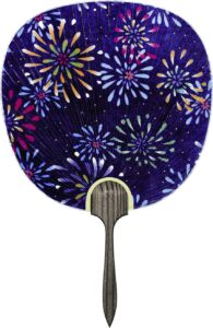 shiomi fan 2709 fireworks fan 9.4 x 14.6 inches (24 x 37 cm)