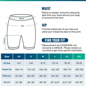 Ewedoos Biker Shorts Women Tummy Control Workout Shorts with 3 Pockets High Waisted Compression Gym Running Yoga Shorts Women Black