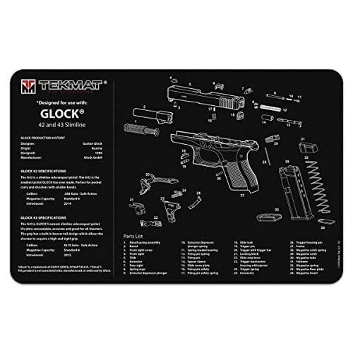 TekMat TEK-R17-GLOCK-42-43-TEK, Multi, One Size