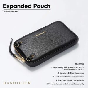 Bandolier Expanded Zip Pouch - Black/Gold - Phone Case & Strap Sold Separately