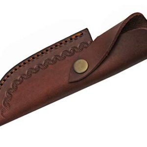 Szco Supplies Damascus Celtic Knot Hunting Knife, Brown, 9 Inches