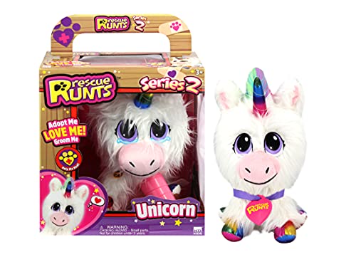 Rescue Runts II Plush Pet You Can Adopt & Rescue, Unicorn (S19016)