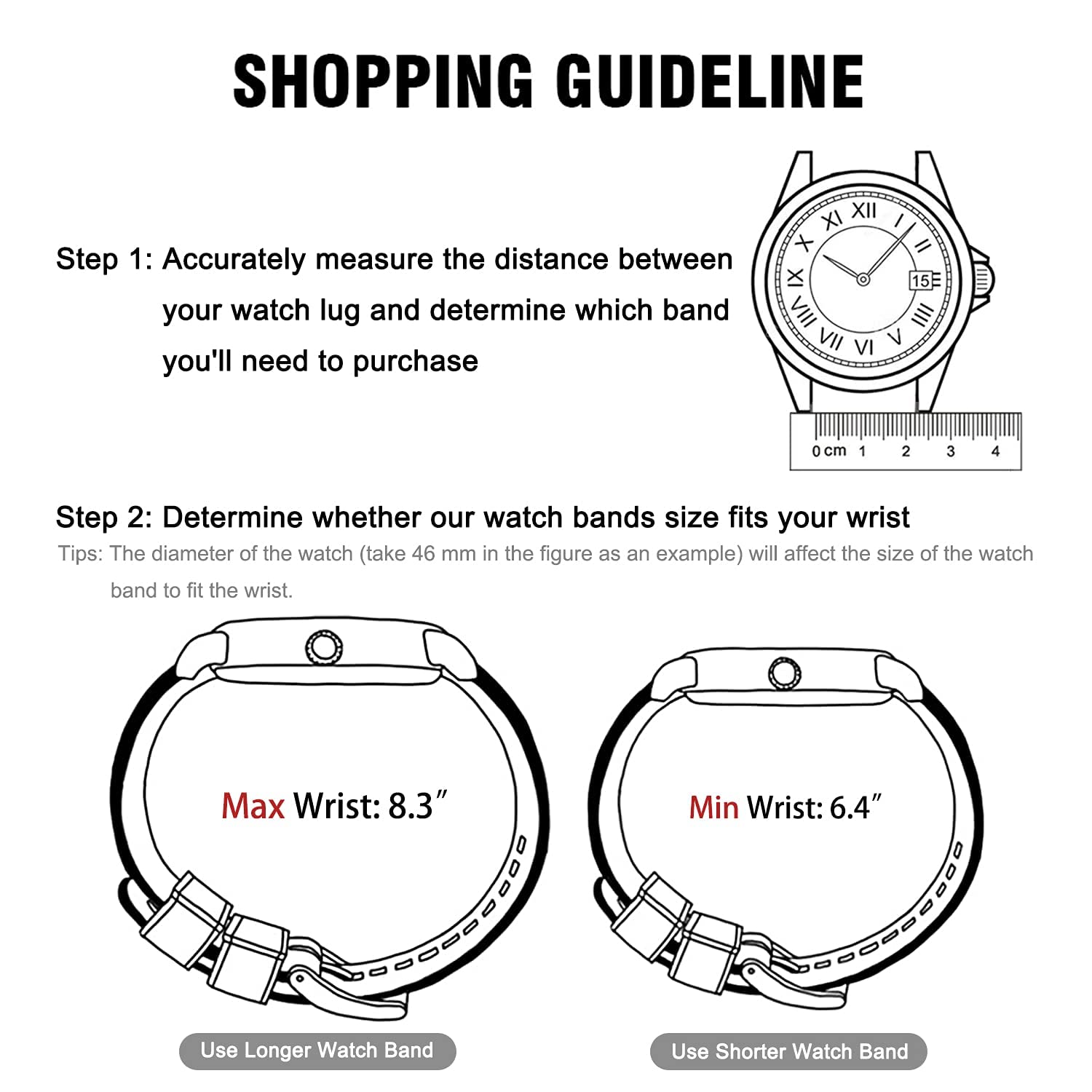 Ritche 22mm Silicone Watch Band Compatible with Samsung Galaxy Watch 3 (45mm) Samsung Gear S3 Classic Watch Quick Release Rubber Watch Bands for Men Women, Valentine's day gifts for him or her