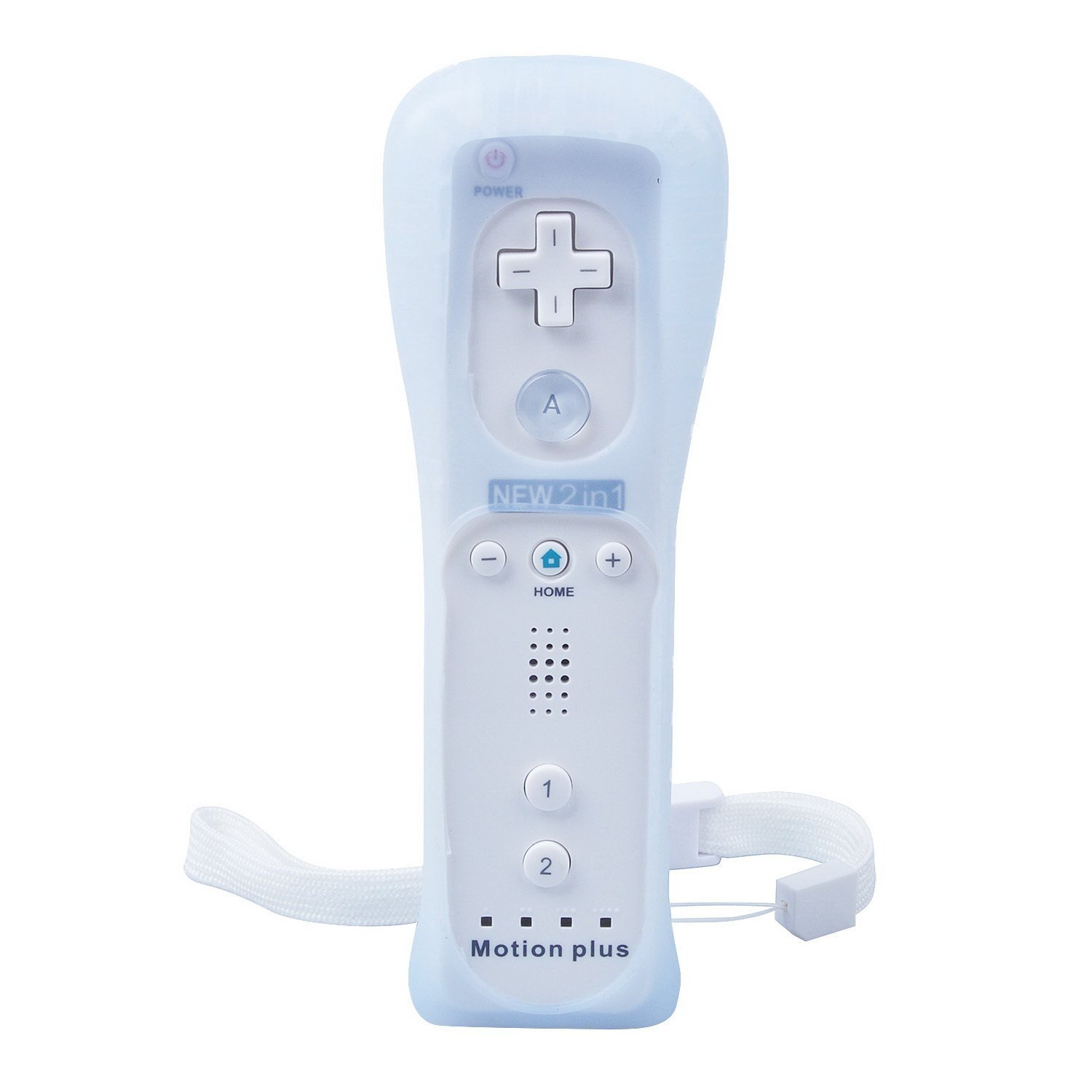 SIBIONO - Wii remote motion plus controller (2 Packs) for Nintendo Wii&Wii U Video Game Gamepads. (White)