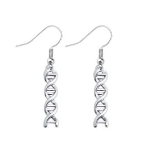 ensianth biology chemistry earrings gift science graduation microscope charms earrings (dna earrings)