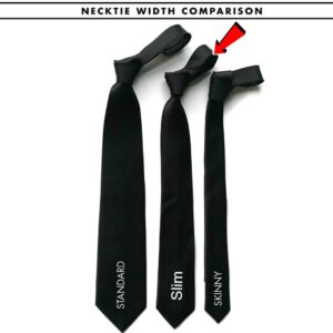 Novem Online Men’s Velvet Tie Slim Black– Groomsmen Hand Made Tuxedo Neck tie for Him (Black)