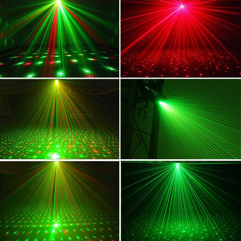 Party lights Strobe Stage Lights Disco DJ Lights Sound Activated with Remote Control Projection Effect for Karaoke KTV Club Parties Wedding Bar Festivals Stage Birthday Dancing Christmas