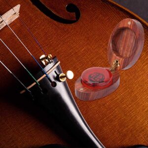 Zyyini Rosin,Professional Violin Rosin Light Low Dust Rosin for Bows for Violin Viola and Cello in Violin Style with Wood Case (2#)