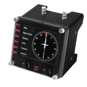 Logitech G Pro Flight Instrument Panel (Black) (Renewed)