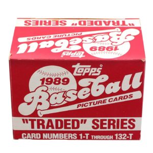 Toynk MLB 1989 Topps Baseball Traded Series - Set of 132 Cards