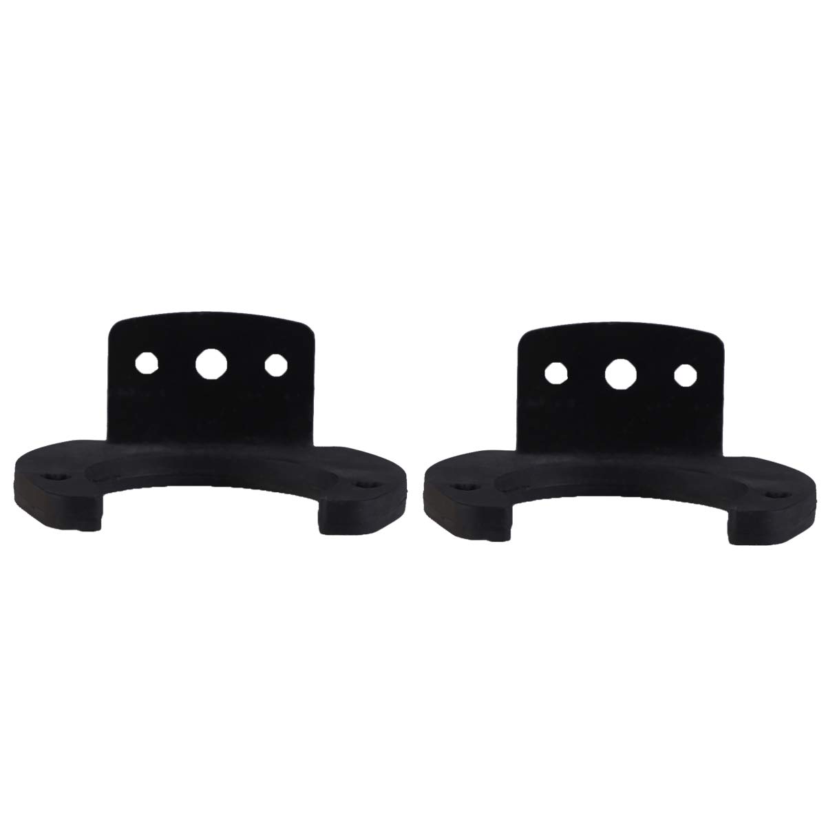 Microphone Wall Hanger Rack Wall Mounted Hook Holder Bracket Microphone Holder 2 PCS (Black)