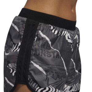 adidas Women's M20 Short City Clash Black/Gray/Gray Large 3"