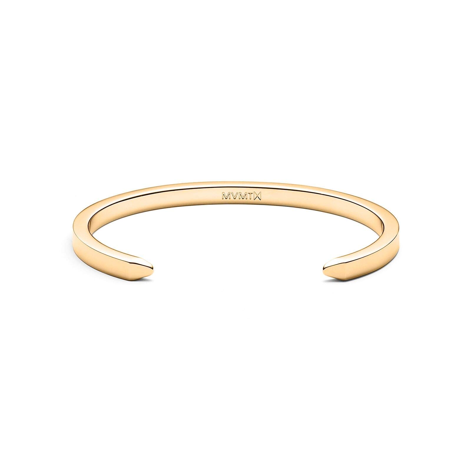 MVMT Women's Minimalist Cuff Bracelet | Open Closure, Stainless Steel | Gold