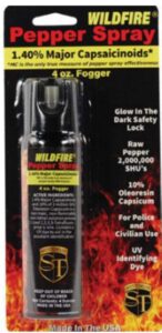 wildfire 1.4% mc 4 oz pepper spray fogger